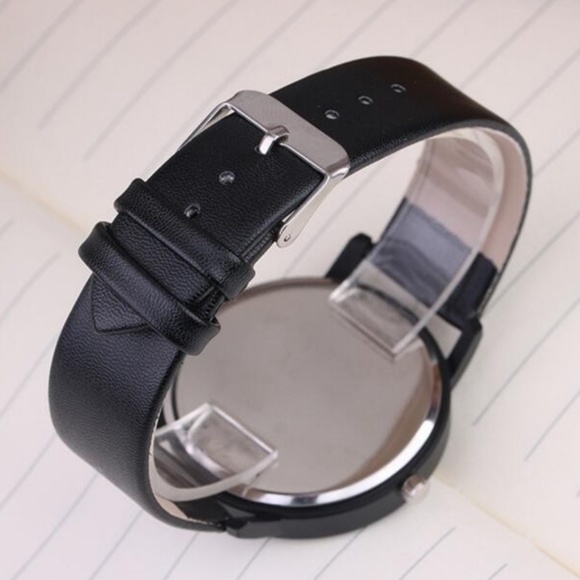 ⌚️NEW⌚️ Unisex Marble Leather Strap Quartz Watch - Picture 2 of 2